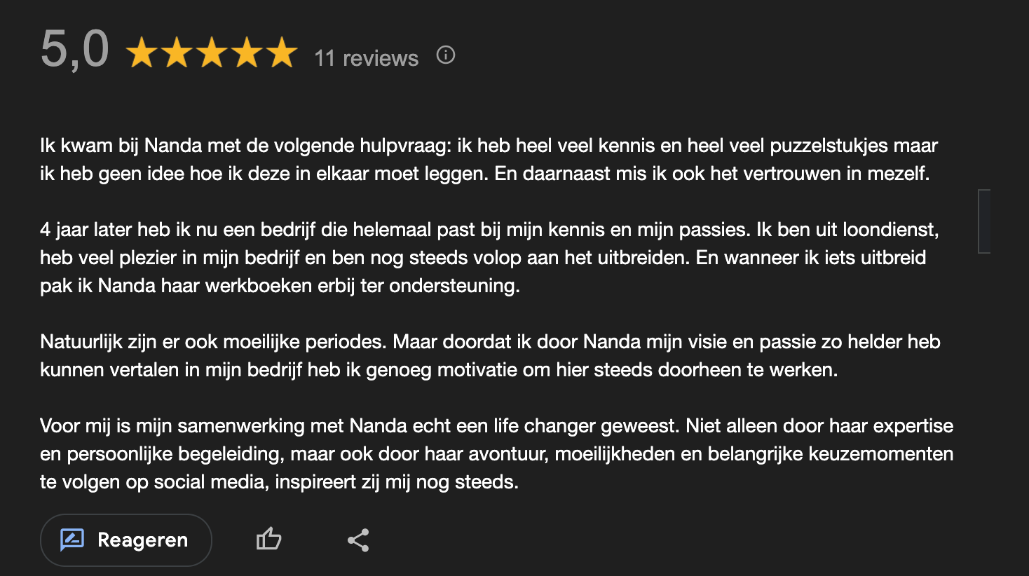 Google review